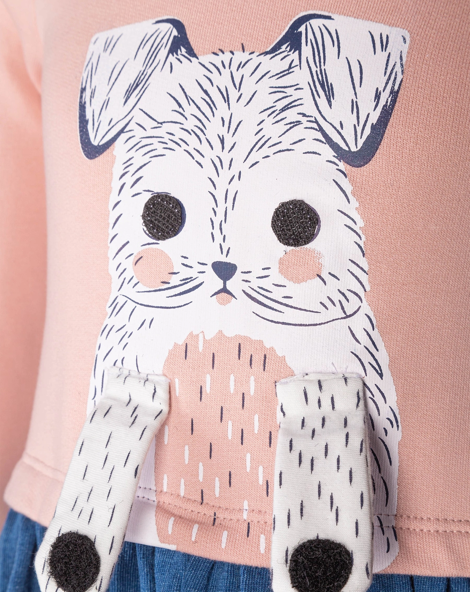 Langarmkleid PEEKABOO in dusty rose