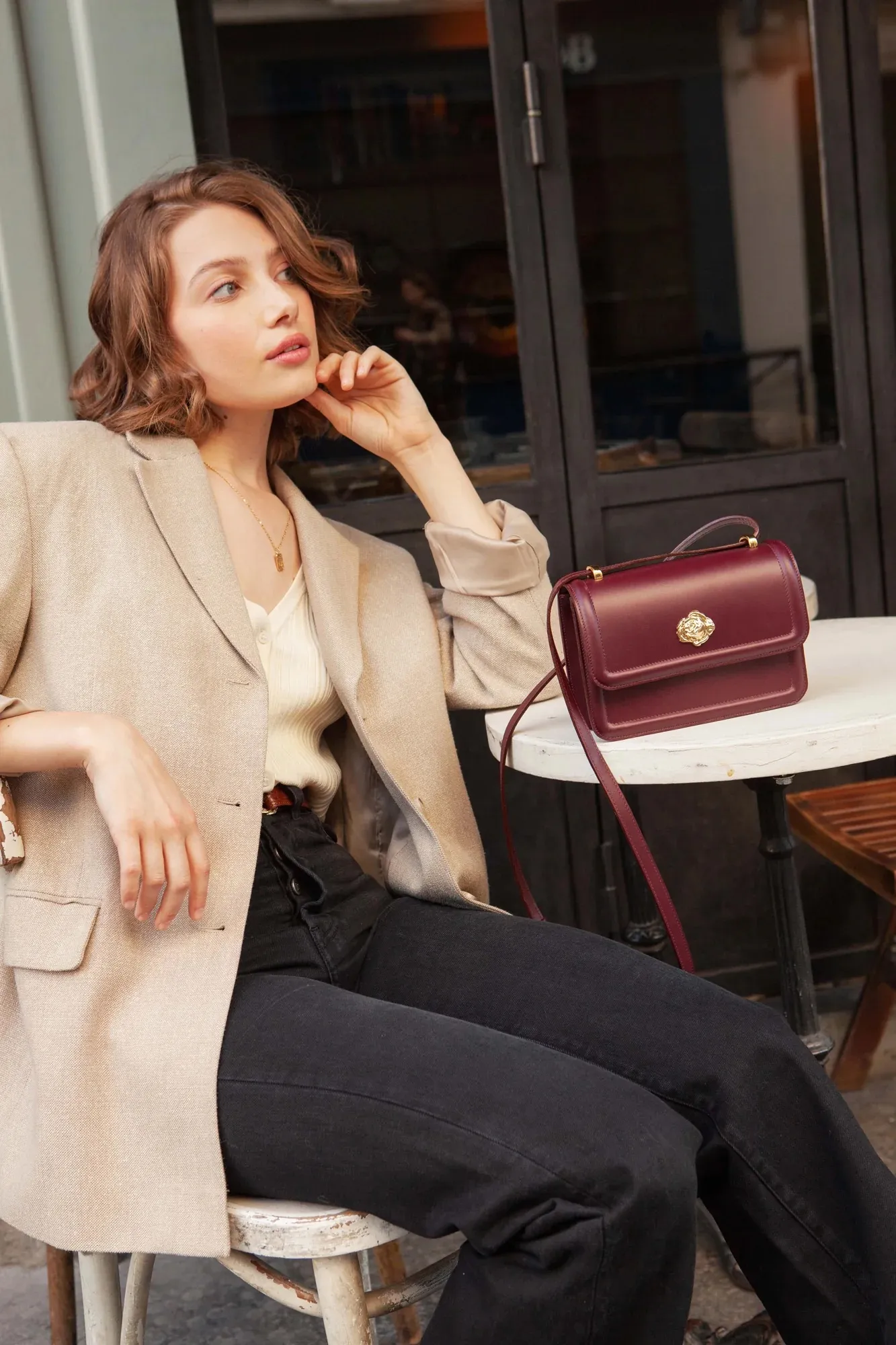 Sac en cuir Rosie Fauvette