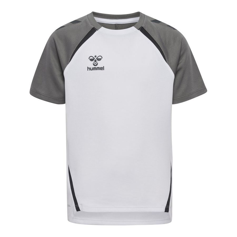 Hummel T-shirt d'Entraînement hmlLEAD 2.0 - Blanc/Gris/Noir Enfant