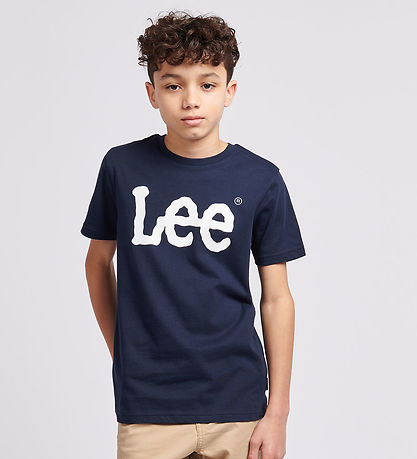 Lee T-Shirt - WobBlå Graphic - Navy Blazer