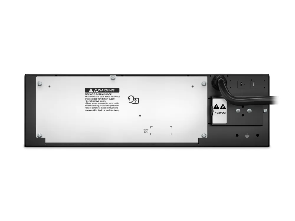 APC Smart-UPS SRT 192V 5kVA and 6kVA RM Battery Pack - Batterihus (rackversion) - 2 x batteri - Blysyre - 3U - sort - for P/N: AR3006, AR3006SP, AR3103, AR3103SP, AR3106, AR3106SP, SRT5KRMXLW-TW, SRT6KXLTW