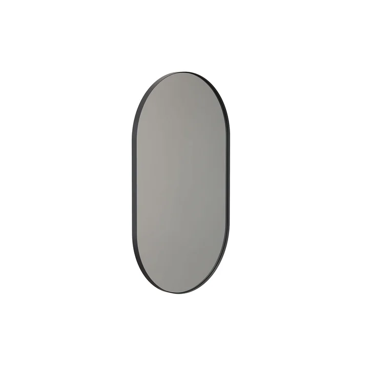 Frost - Unu Wandspiegel 4145 mit Rahmen, oval, 60 x 100 cm, schwarz matt