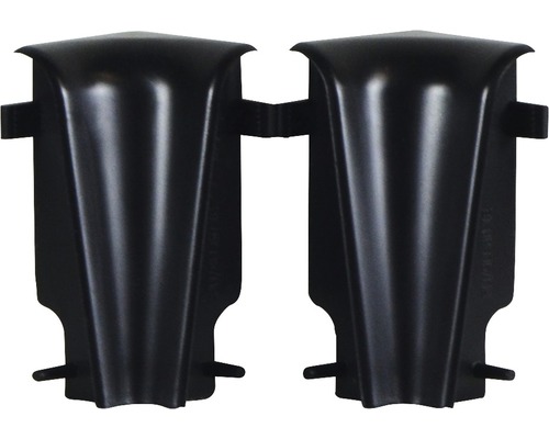 Binnenhoeken zwart FU60 2 stuks