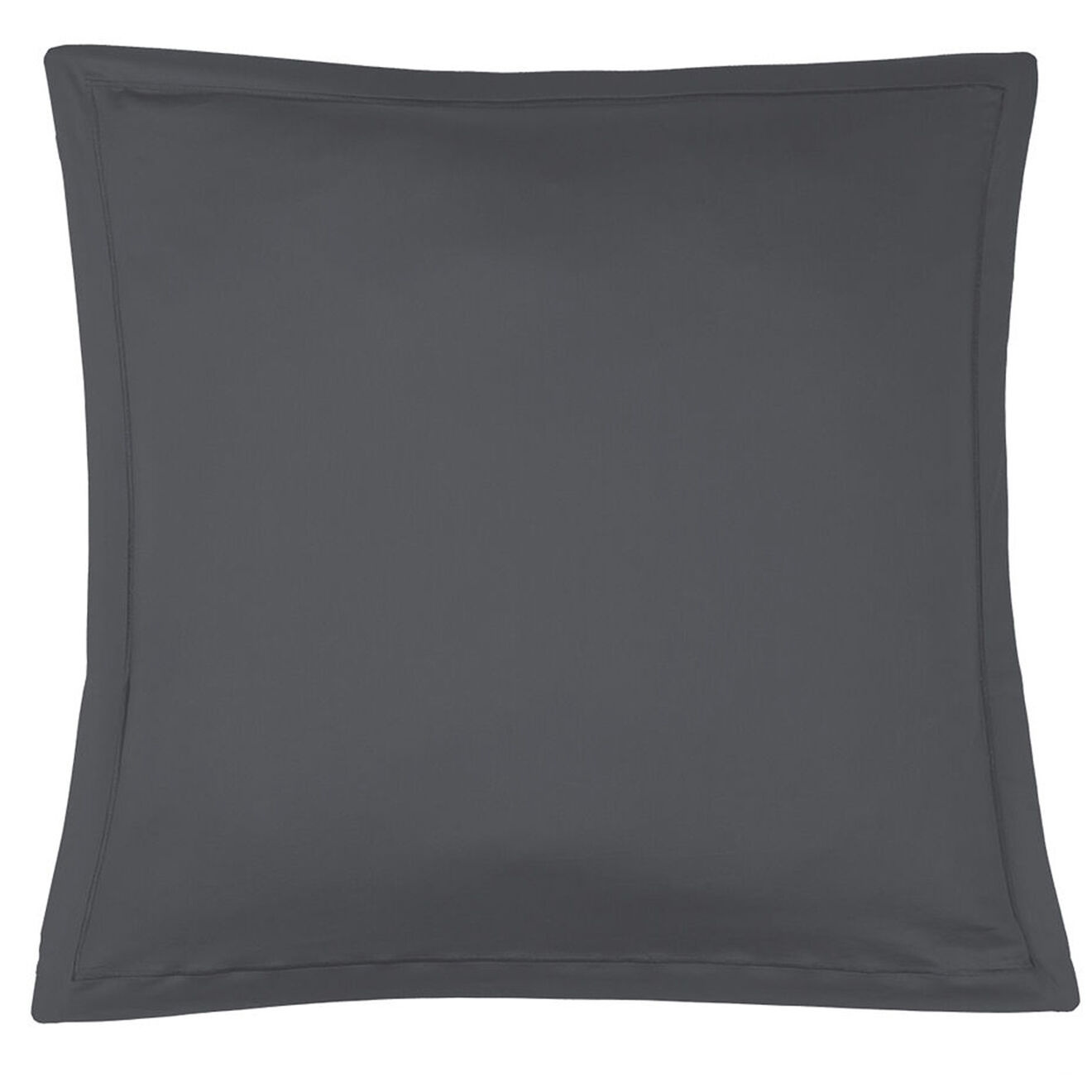 Febronie 2 Taies d'oreiller satin de coton Julia gris ardoise