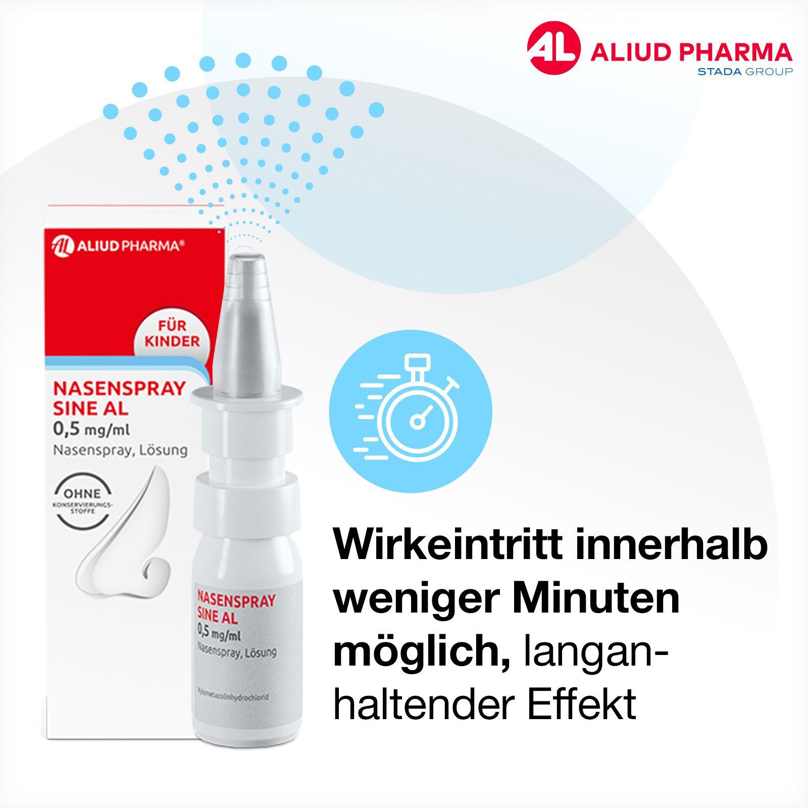 Nasenspray sine AL 0,5 mg / ml bei Schnupfen