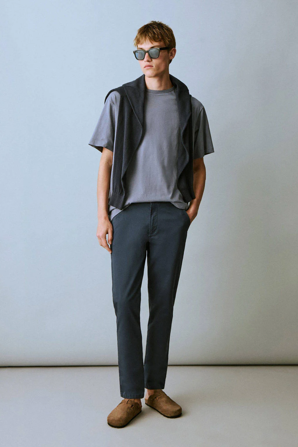 MANGO TEEN regular chino marine
