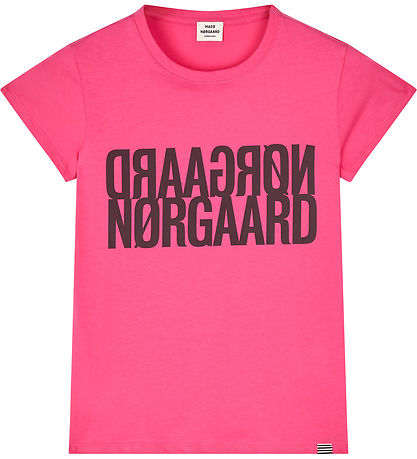 Mads N?rgaard T-shirt - Tuvina - Carmine Rose