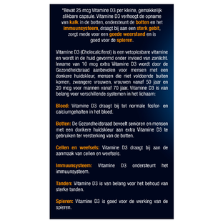 Lucovitaal Vitamine D3 25mcg Capsules 365CP