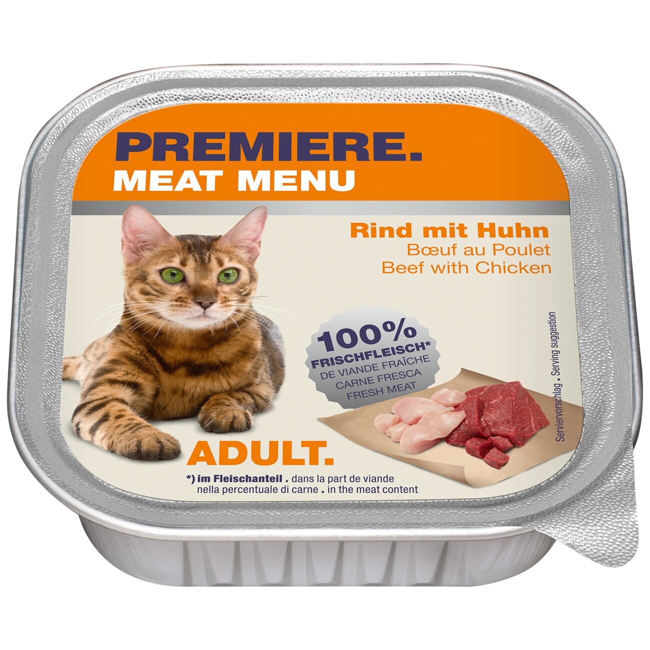 PREMIERE Meat Menu Adult Rind und Huhn 16x100 g