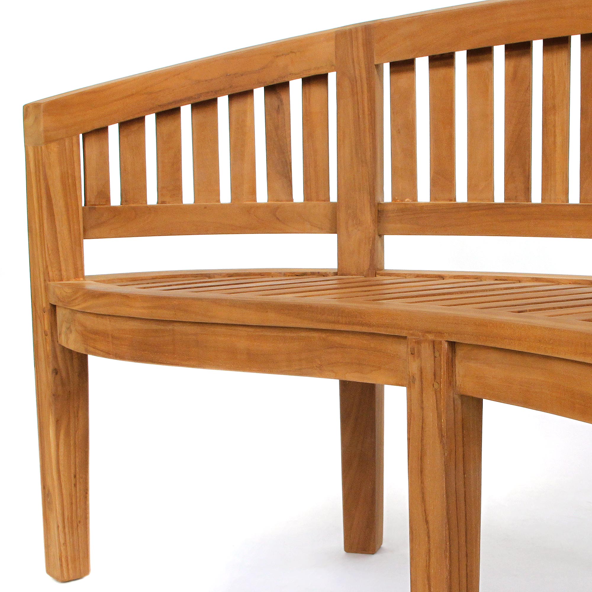Teak-Rundbank 'Marstrand', natur, B 151 cm, L 55 cm, H 86 cm günstig bestellen
