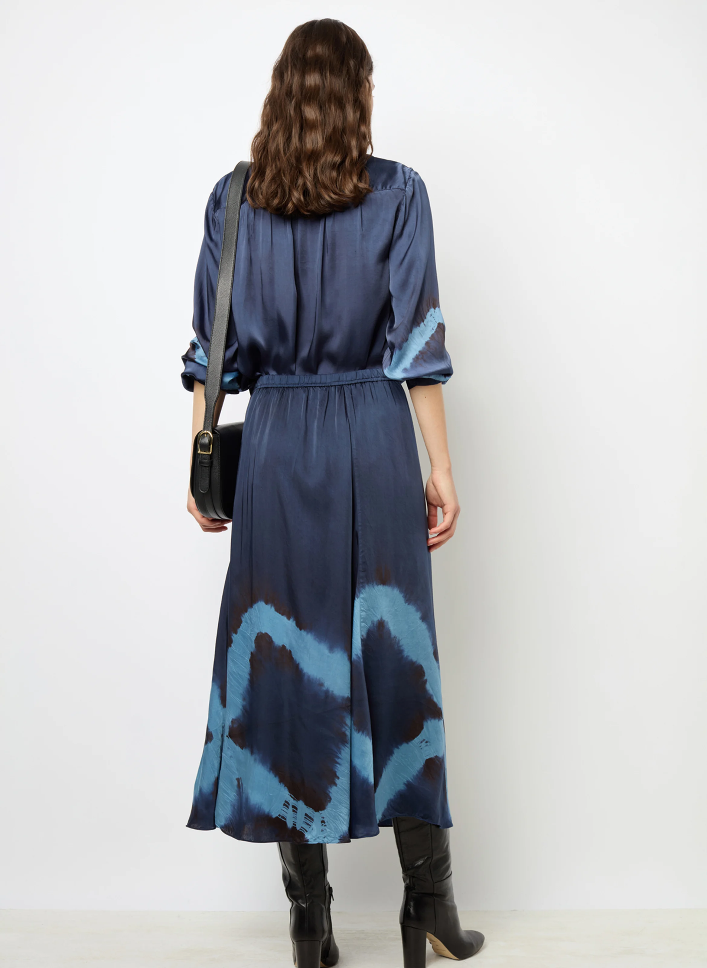 BENEDITH - Blouse col rond| Bleu