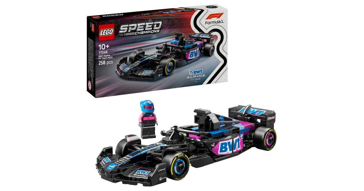 LEGOSpeed Champions - BWT Alpine F1® Team A524 racewagen Constructiespeelgoed  (77248)