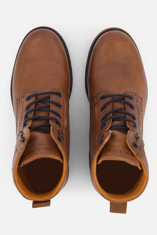 Van Lier Fritz Veterschoenen cognac Leer