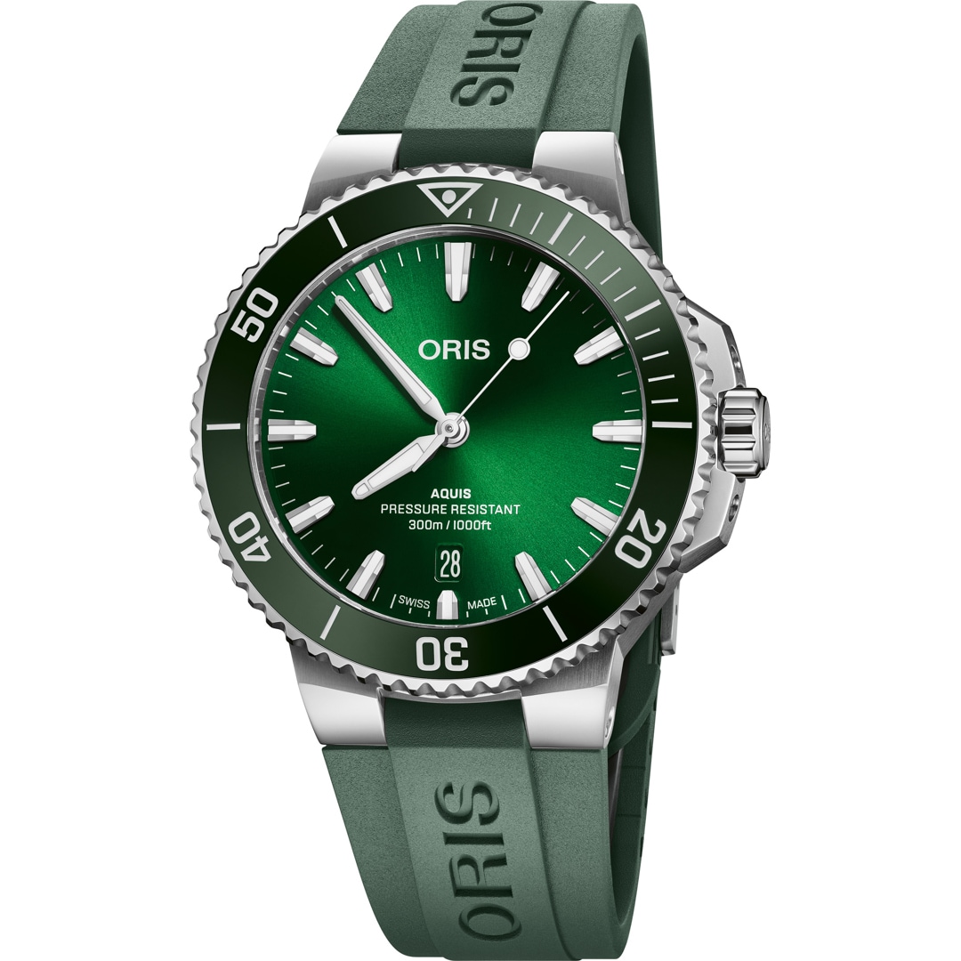 Oris Aquis Date Grün / Kautschuk Ø 41.5mm