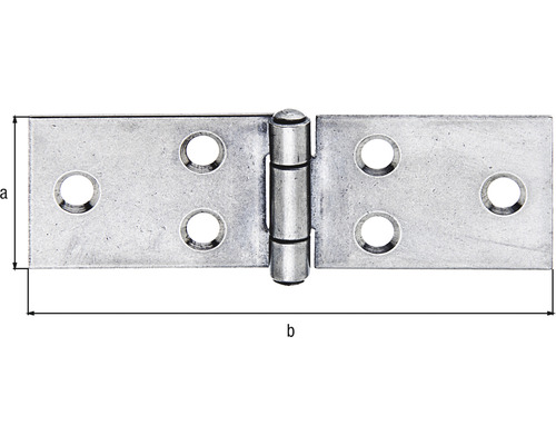 Tafelloper met geklonken pen 32x101 mm roestvrij staal 1 stuk