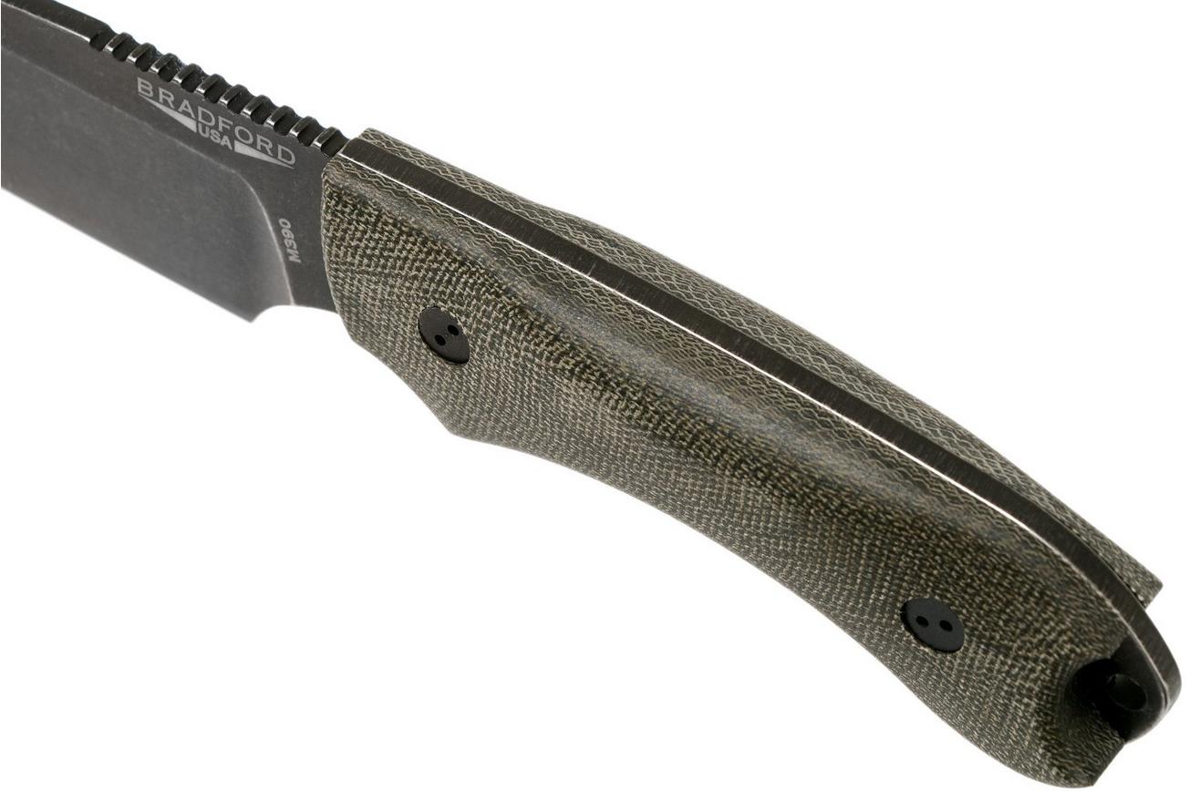 Bradford Guardian 4, 3D OD Green Micarta Guardian 4 M390, Sabre Nimbus 4S-102N