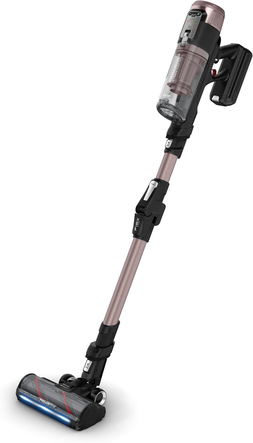Rowenta X-Force Flex 16.60 kabelloser Akkustaubsauger, Extreme Saugkraft, 315 Air Watt, optimale Ergebnisse auf Allen Böden, LED-Beleuchtung, 2 Stunden Laufzeit, Flex-Gelenk, inkl. Zubehör, RH9CD9E0