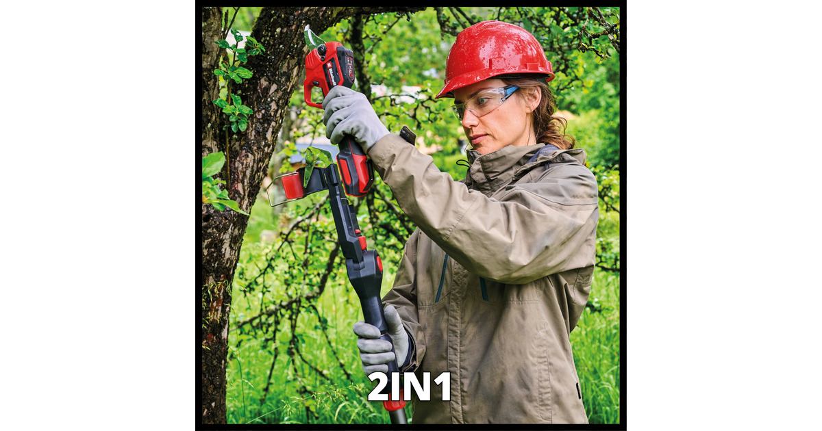EINHELLGP-LS 18/28 Li T BL-Solo Accu Snoeischaar takkenschaar  (Rood/zwart, Accu en oplader niet inbegrepen)