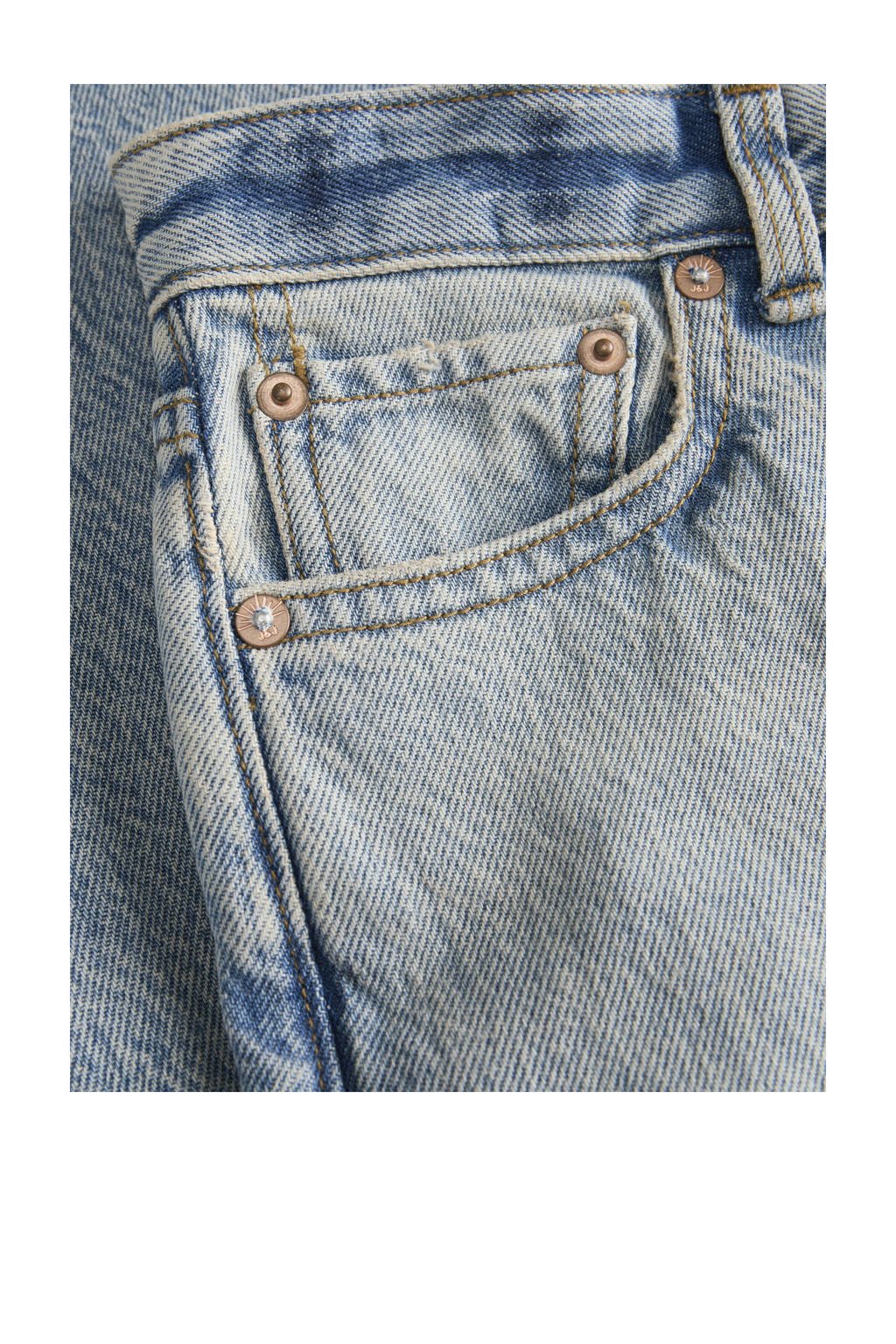 JACK & JONES JUNIOR high waist wide leg jeans light blue denim