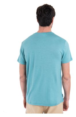 T-shirt Technique Icebreaker Mérinos 150 Tech Lite III Bleu Clair
