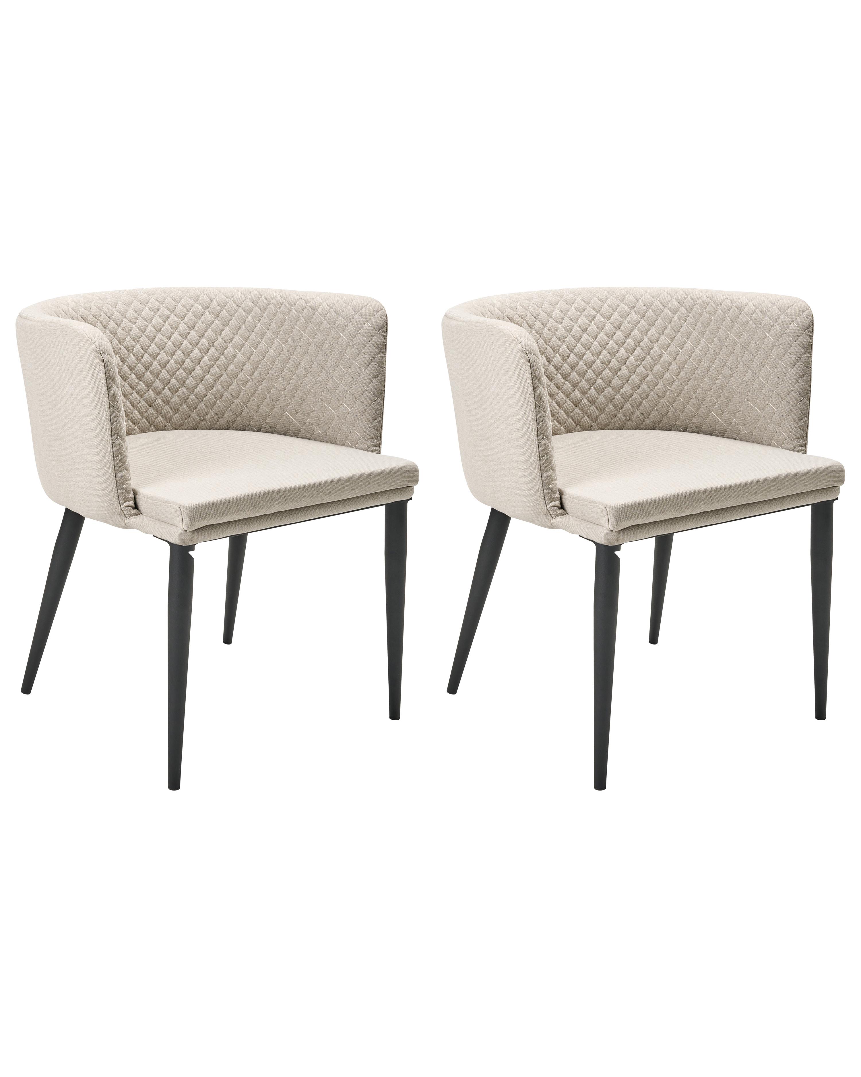 Set van 2 tuinstoelen LIMASSON Stof Beige