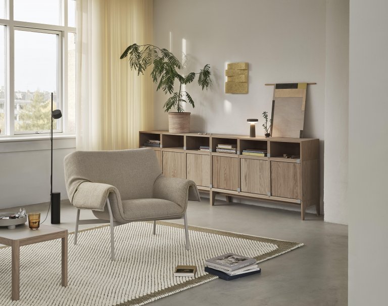 Muuto Wrap fauteuil grijs Ecriture 240