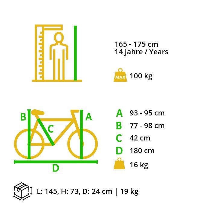 BikeStar Fully Alu MTB 27,5 Inch 21 Speed