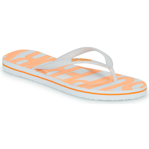 Superdry - VINTAGE VEGAN FLIP FLOP - Orange/Blanc