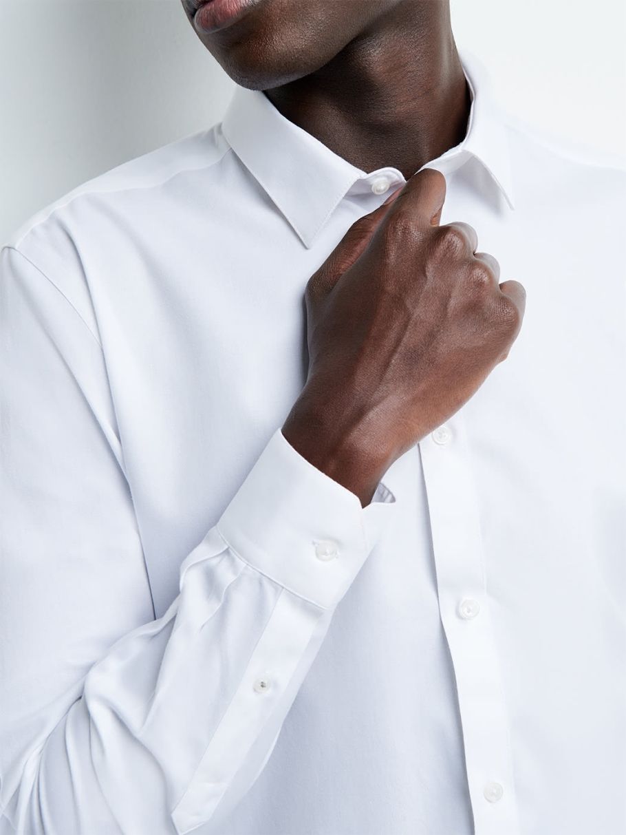 Chemise extra-slim sans repassage unie