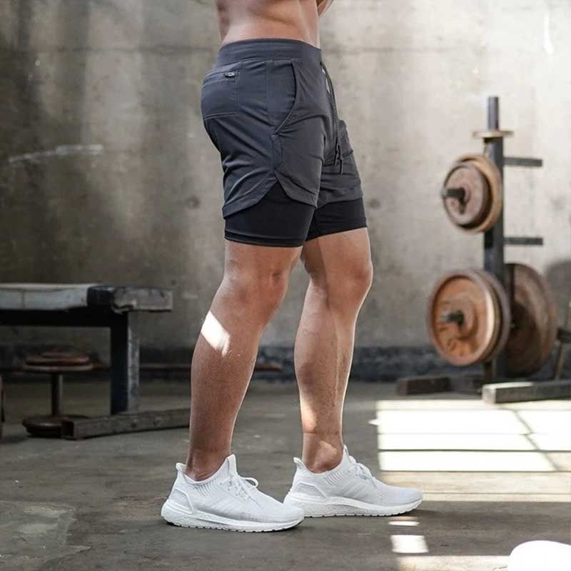 Femilina - Hardloopshorts met trekkoord in de taille