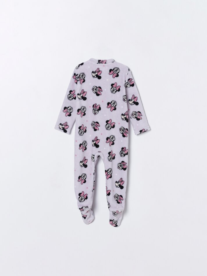 Pijama de veludo da Minnie Mouse ©DS - Roxo Claro