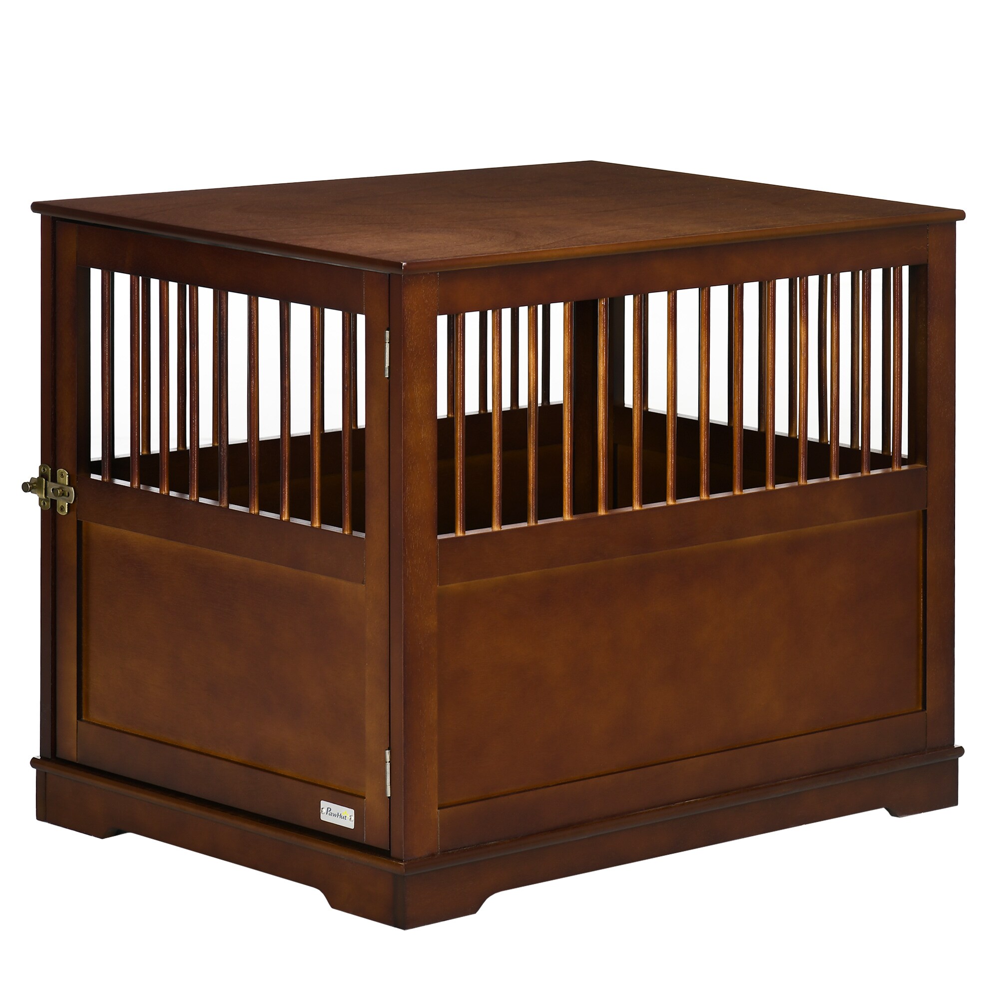 PawHut Hundekäfig mit Holzdesign braun 80,5L x 59,5B x 67,5H cm