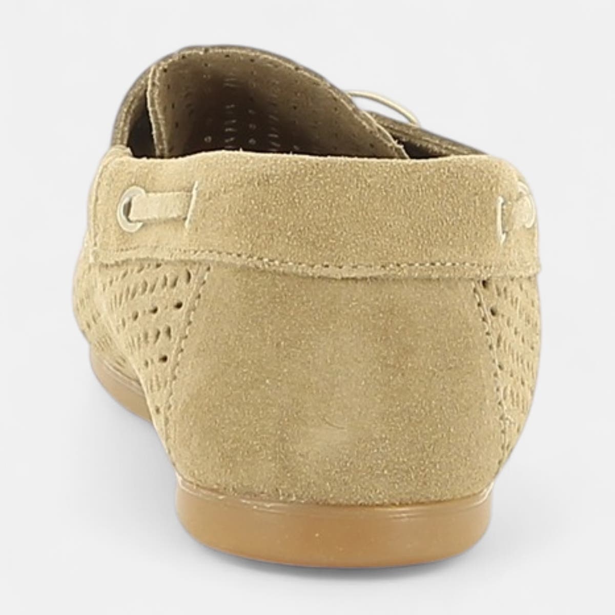 Mocassins Femme en cuir taupe