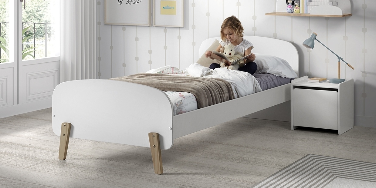 3-teiliges Kinderzimmer-Set KIDDY - weiß - 90x200 cm