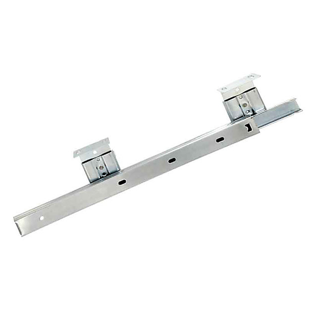 2 coulisses galet pour tablette sous clavier Diall acier L.350 x h.80 mm