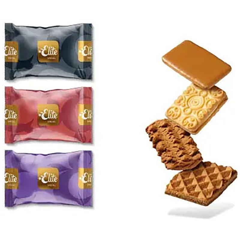 Biscuits Coffee Time assortiment Elite - Carton de 120 pièces
