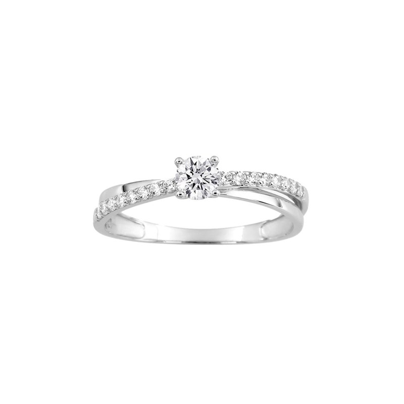 Bague Femme - Oxyde de zirconium - Or 9 Carats