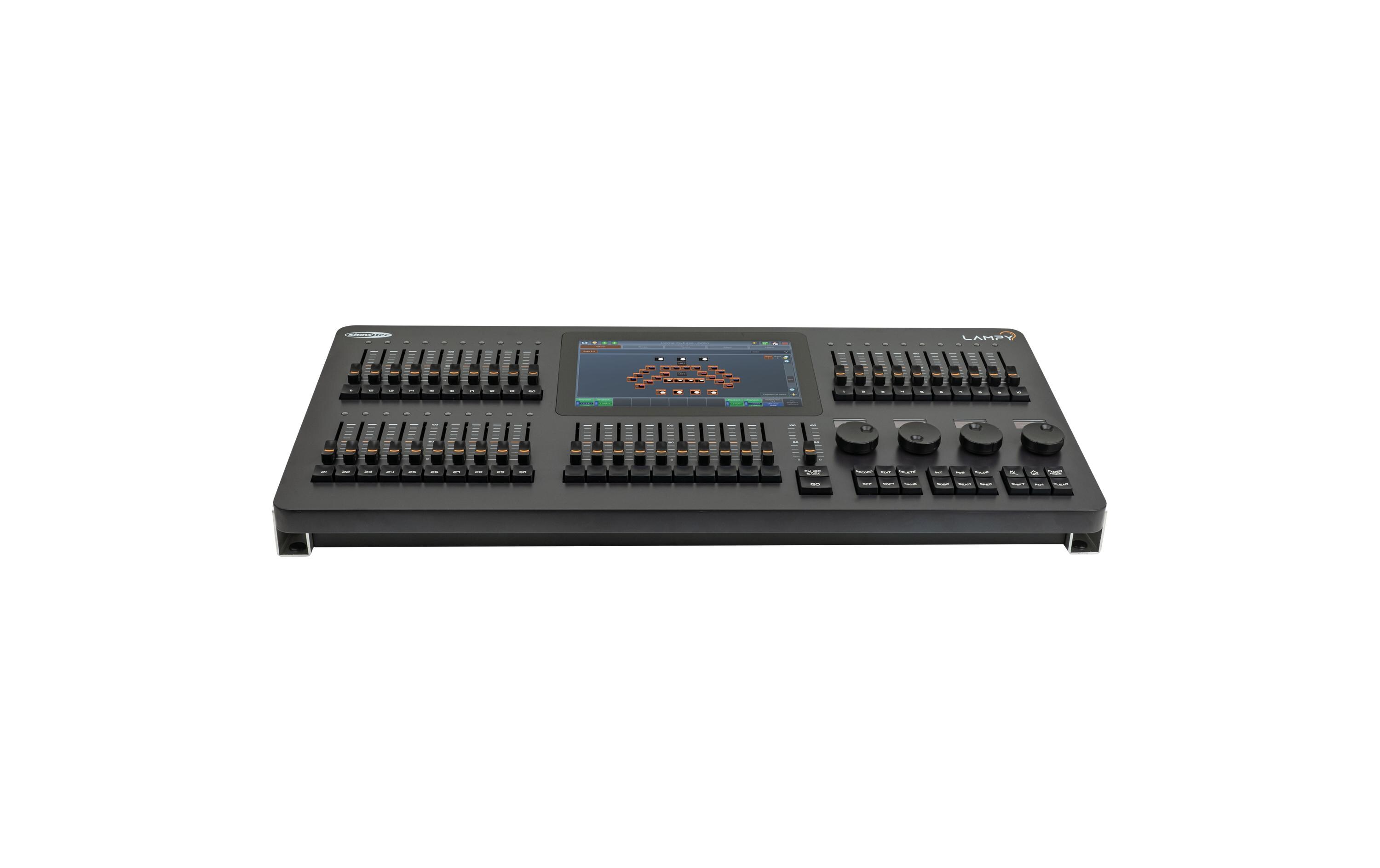 Lichtsteuerung LAMPY 40 2U<br>Voll ausgestattete 1024-Kanal-2-Universum-DMX-Konsole