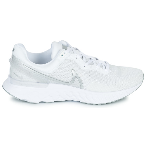 Nike - NIKE REACT MILER 3 - Blanc / Argenté
