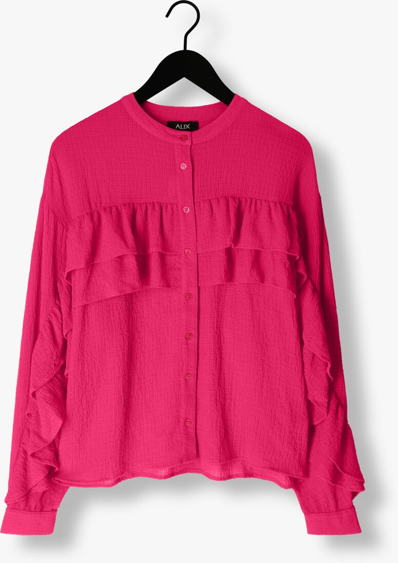 ALIX THE LABEL roze alix the label blouse ladies woven structured chiffon ruffle blouse