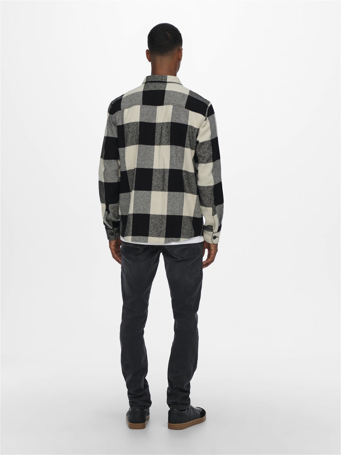ONSMILO Flanellhemd Black