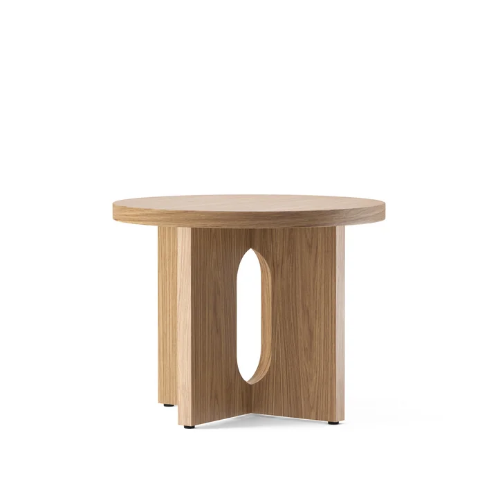 Audo - Androgyne Beistelltisch Ø 50 cm, Eiche natur