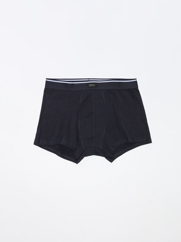Pacote com 7 cuecas boxer lisas - Azuis