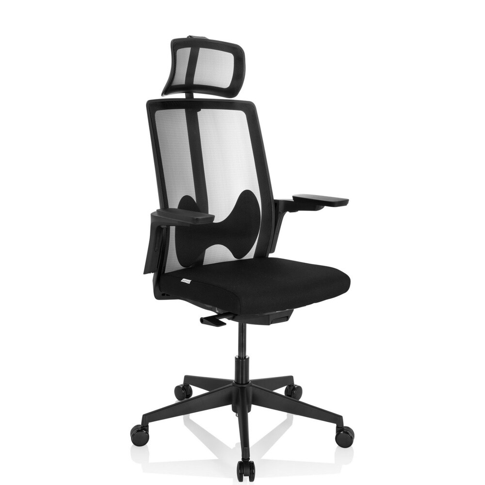 Profi Bürostuhl ARCEO B Stoff/Netzstoff mit Armlehnen (höhenverstellbar) hjh OFFICE