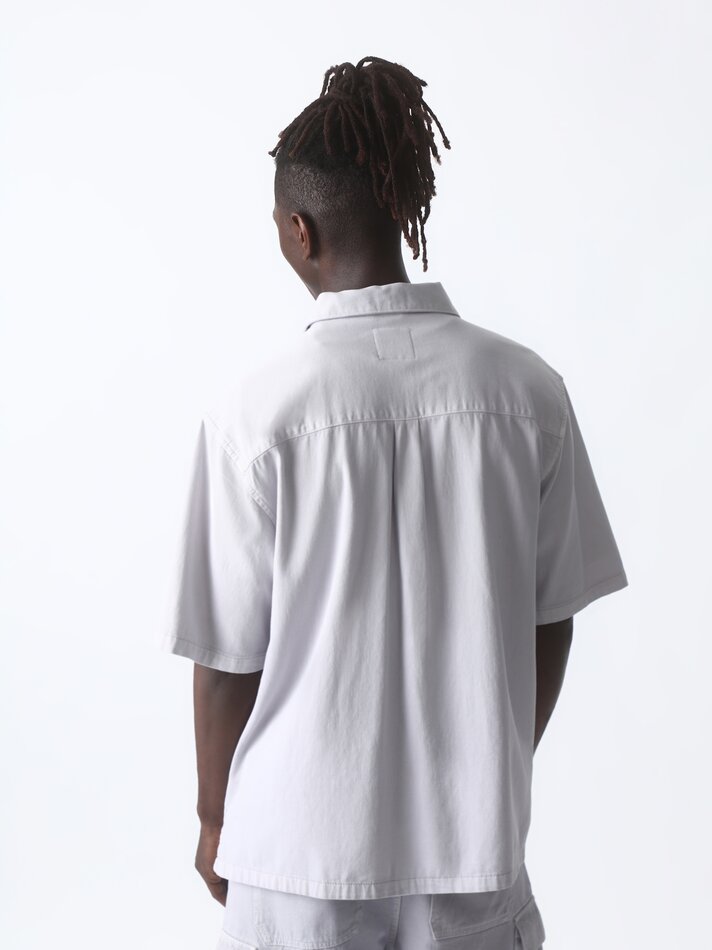 Camisa jeans oversized - Malva