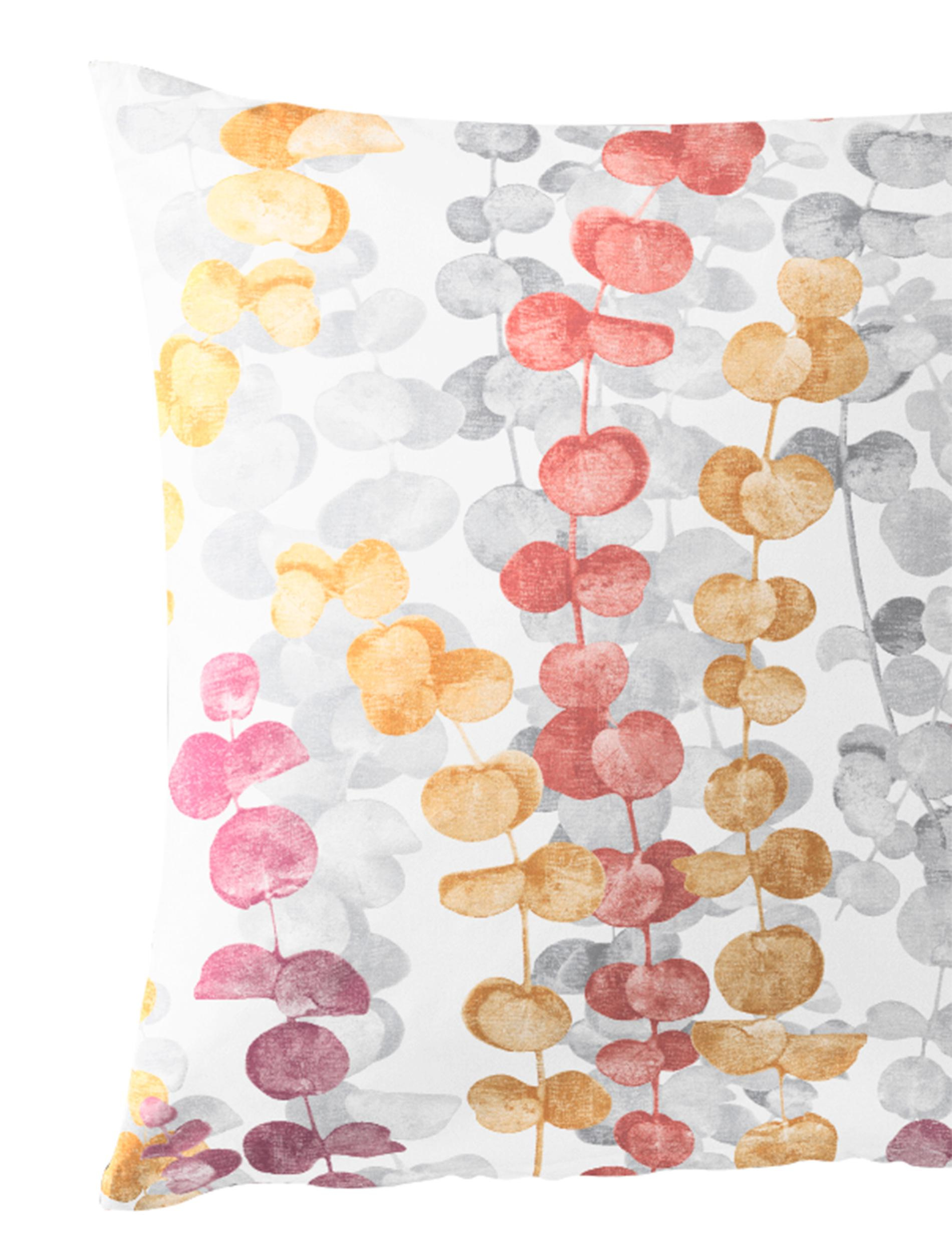 Bettwäsche Mako-Satin rot 135x200cm, mit 1 Kissen