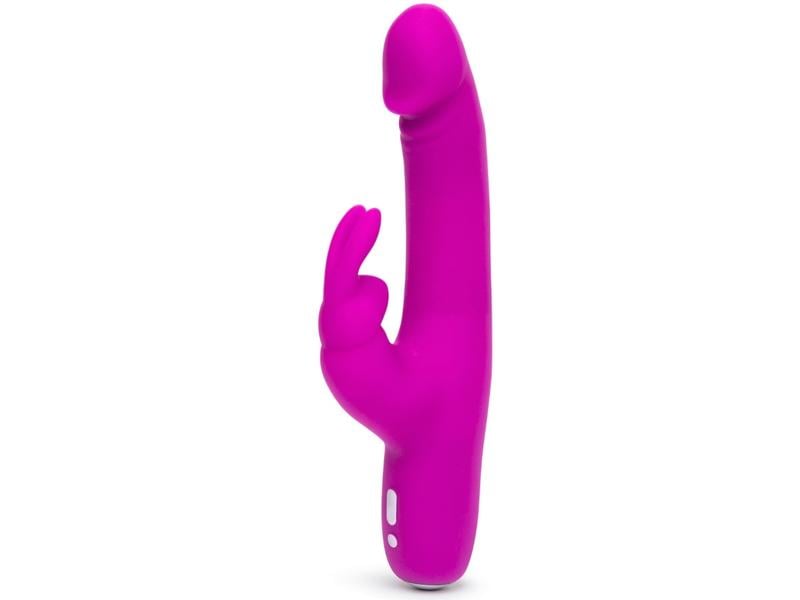 Happy Rabbit Vibrator Realistic Slim Rabbit Lila Schlanker Rabbit Vibrator aus samtweichem Silikon