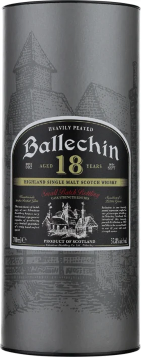 EDRADOUR BALLECHIN 18 YEARS CASK STRENGTH 70CL