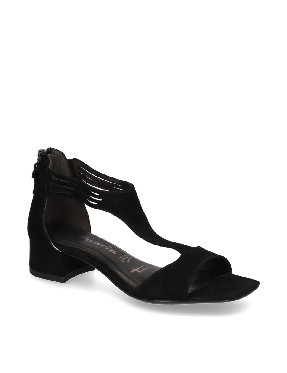Veloursleder Sandale