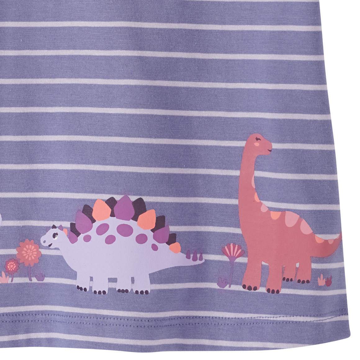 Topomini Baby T-Shirt mit Dino-Motiven lila